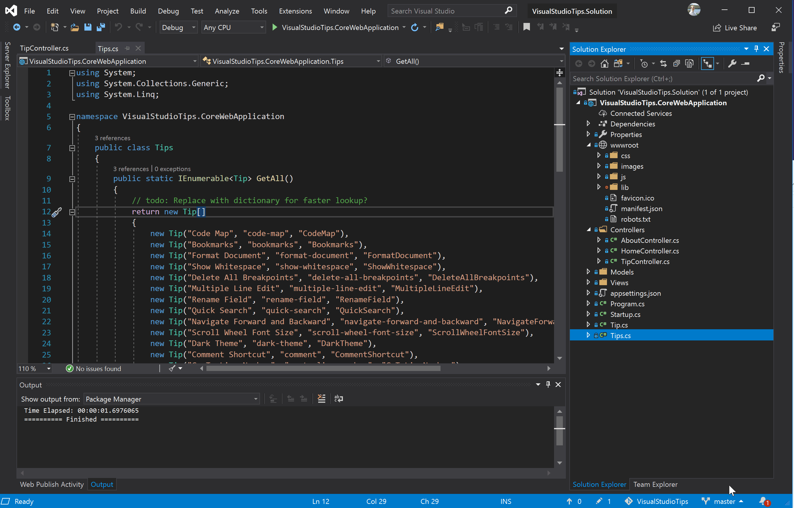 Visual Studio Tips : Full Screen