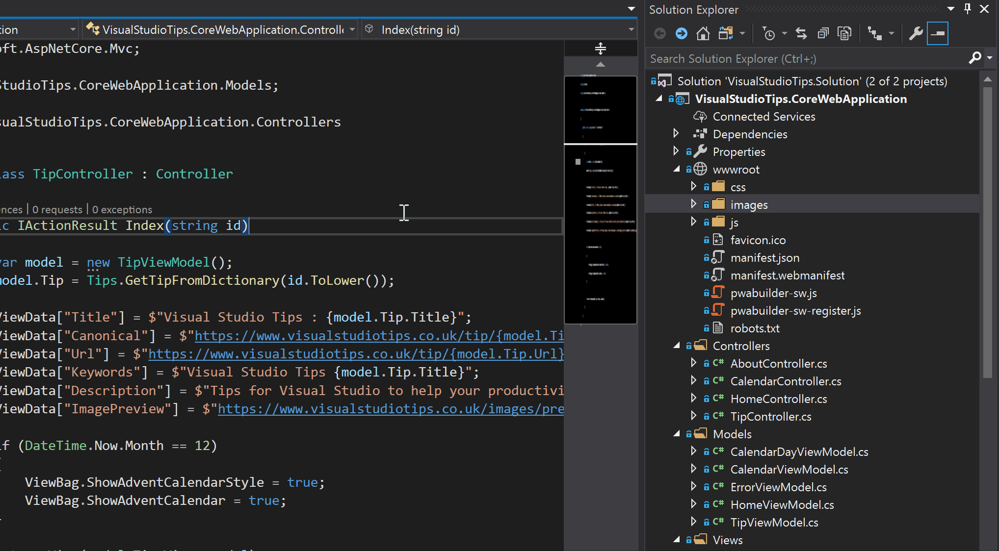 Visual Studio Tips : Search Solution Explorer